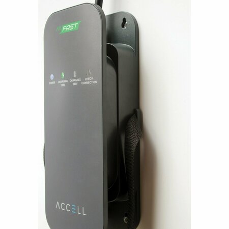 Accell AxFAST 16-Amp Dual-Voltage Level 1 or Level 2 Portable Electric Vehicle Charger EVSE24.6 ft Cable P-120240V.USA-001